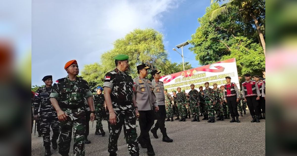 Pengamanan Ketat 1.500 Personel Gabungan Sambut Kunjungan Wapres Gibran di Kupang