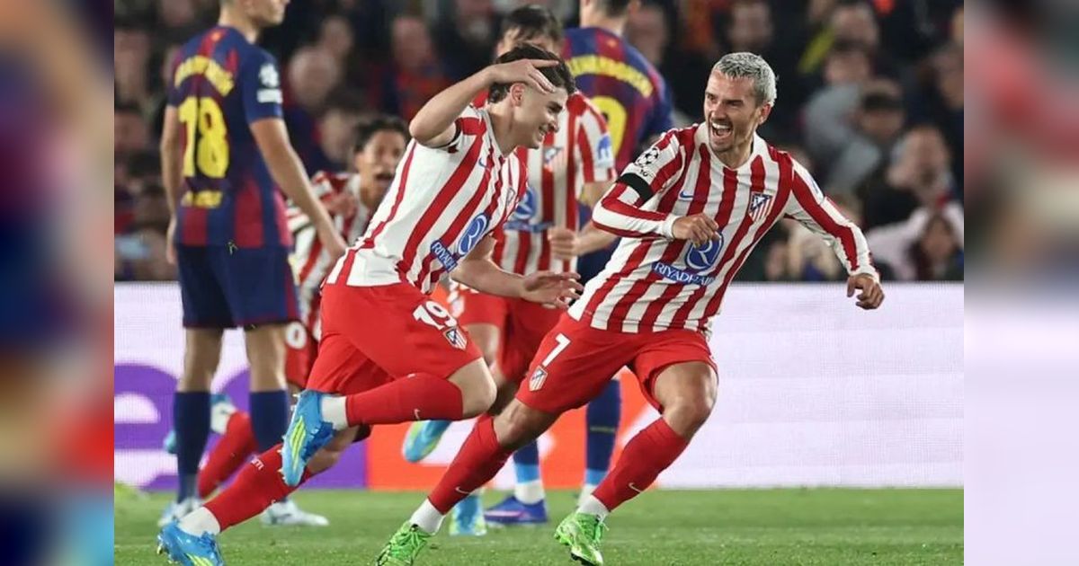 Drama Kartu Merah Cubarsi, Atletico Madrid Kalahkan Barcelona 2-0 di Camp Nou