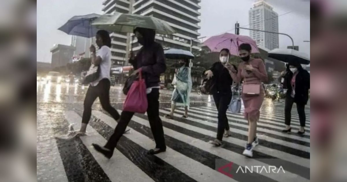 BMKG: Prakiraan Cuaca Jakarta Hujan Ringan hingga Sedang pada Jumat Sore