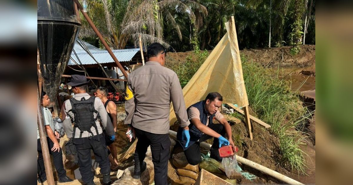 Polisi Temukan Luapan Limbah Emas Aceh Barat Daya, Belum Cemari Permukiman Warga