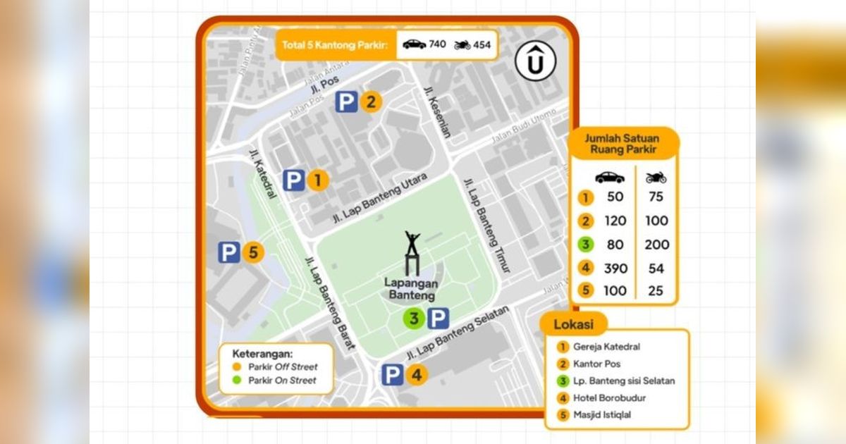 Dinas Perhubungan DKI Siapkan Lima Lokasi Kantong Parkir Lebaran Betawi 2026 di Lapangan Banteng