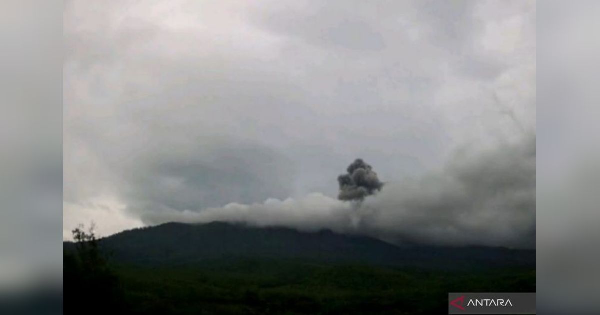 Gunung Lewotobi Laki-laki Erupsi Lagi, Warga Diimbau Tetap Waspada