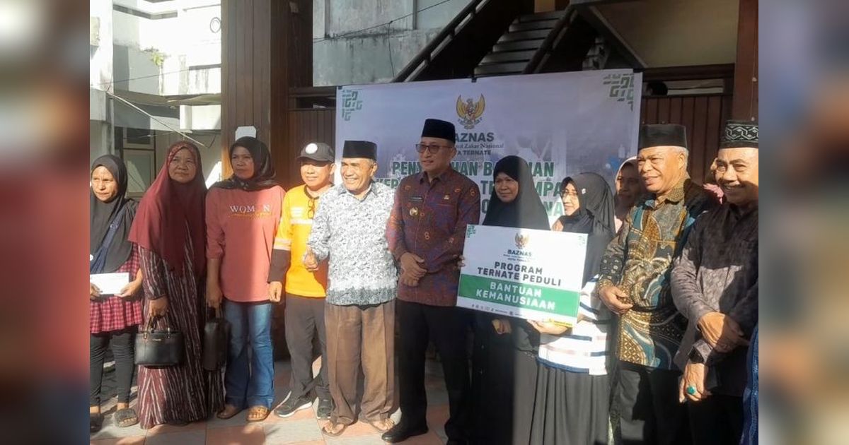 Bantuan Baznas Ternate Gempa: Puluhan KK Terdampak Terima Dana dan Logistik