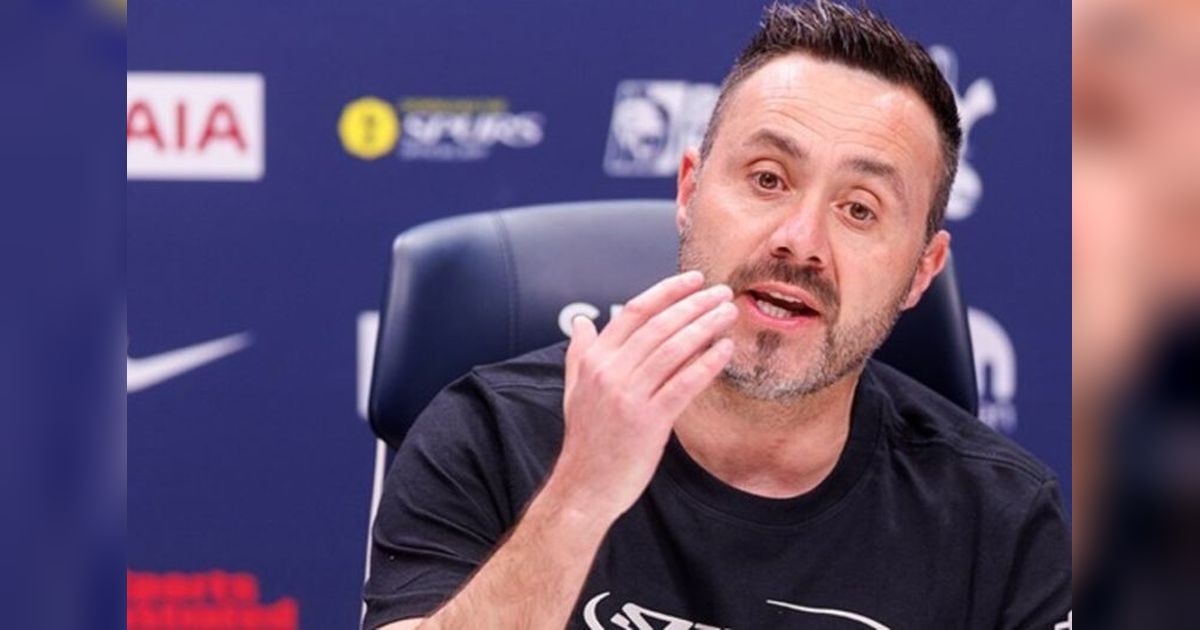 Roberto De Zerbi Tegaskan Tak Lebih Baik dari Pelatih Sebelumnya, Siap Bawa Tottenham Bangkit