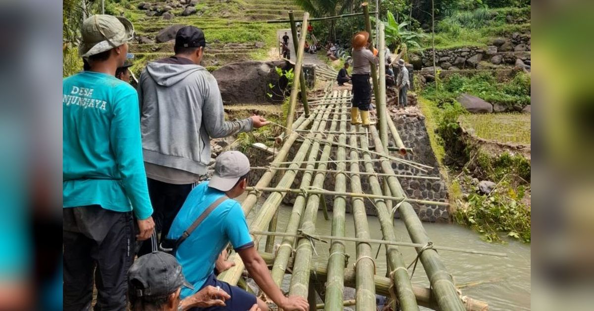 Pembangunan Jembatan Garut Putus di Pakenjeng Dimulai, Akses Warga Kembali Normal