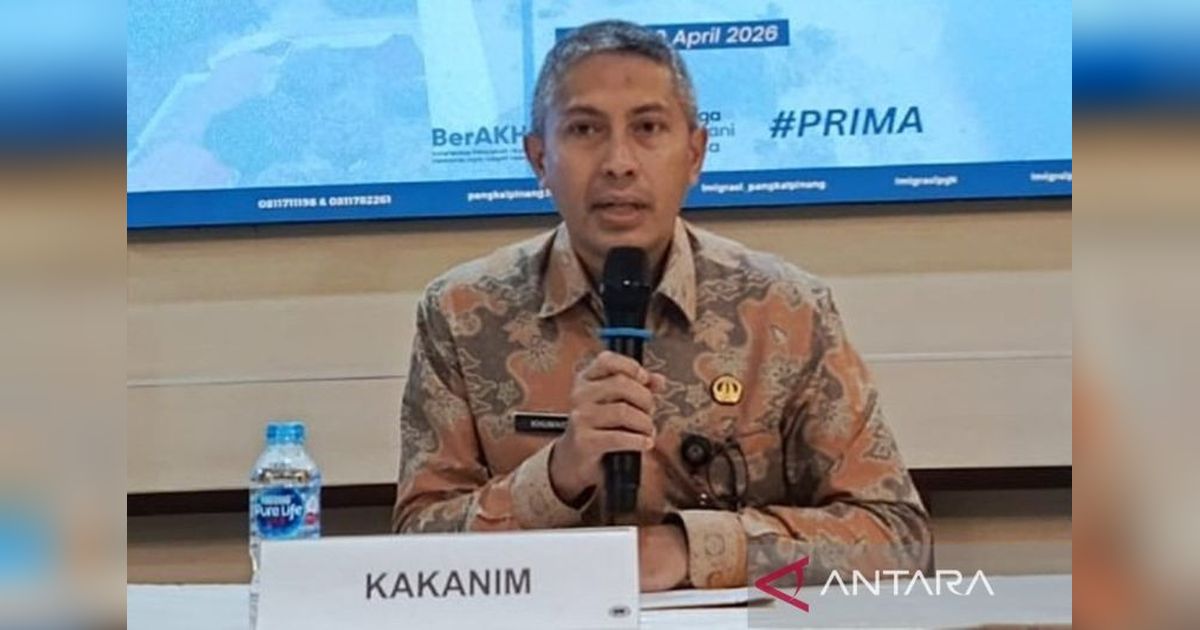 Imigrasi Pangkalpinang Terbitkan 42 Izin Tinggal WNA di Triwulan I 2026, Tren Menurun