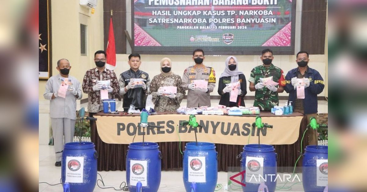 Polres Banyuasin Ungkap 35 Kasus Narkoba, Selamatkan Ribuan Jiwa dari Bahaya Narkotika