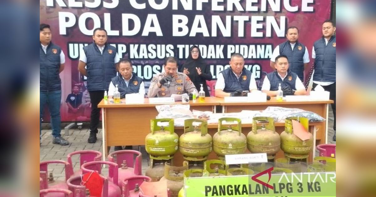 Polda Banten Ungkap Kasus Pengoplosan LPG Subsidi di Lebak, Tiga Tersangka Diamankan