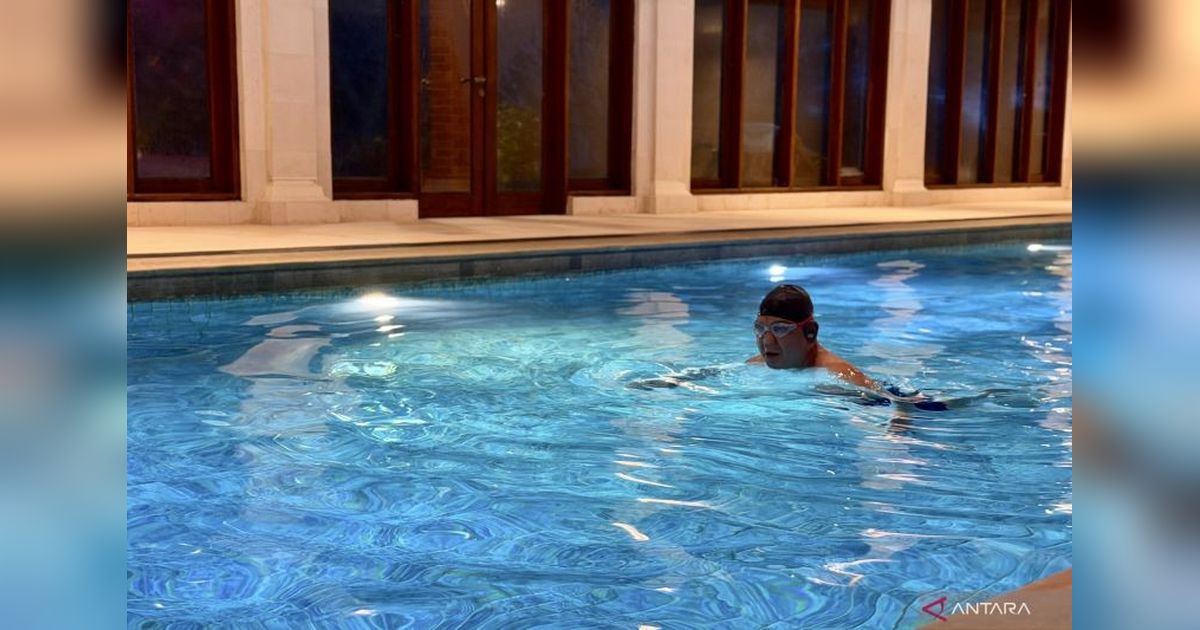 Kebugaran Fisik Terjaga, Ini Rutinitas Renang Presiden Prabowo Tiap Jam 5 Pagi
