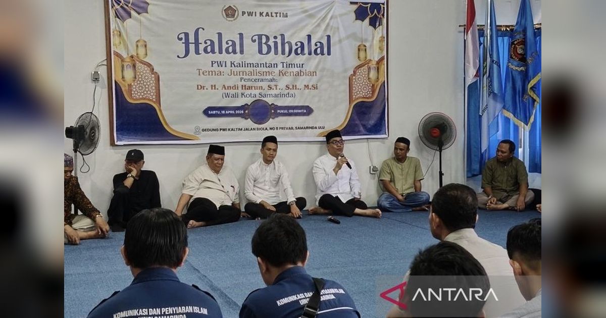 Wali Kota Samarinda Edukasi Jurnalisme Kenabian di Halalbihalal PWI Kaltim