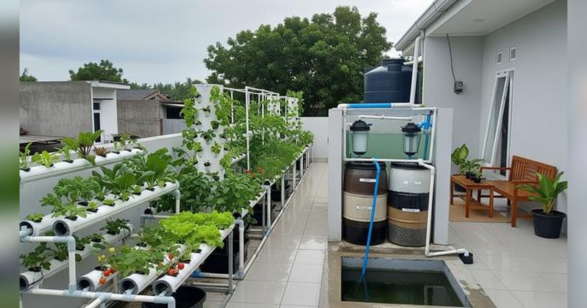 8 Kebun Hidroponik di Atap Rumah Agar Lahan Sempit Tetap Produktif, Panen Sayur Tanpa Perlu Lahan Luas