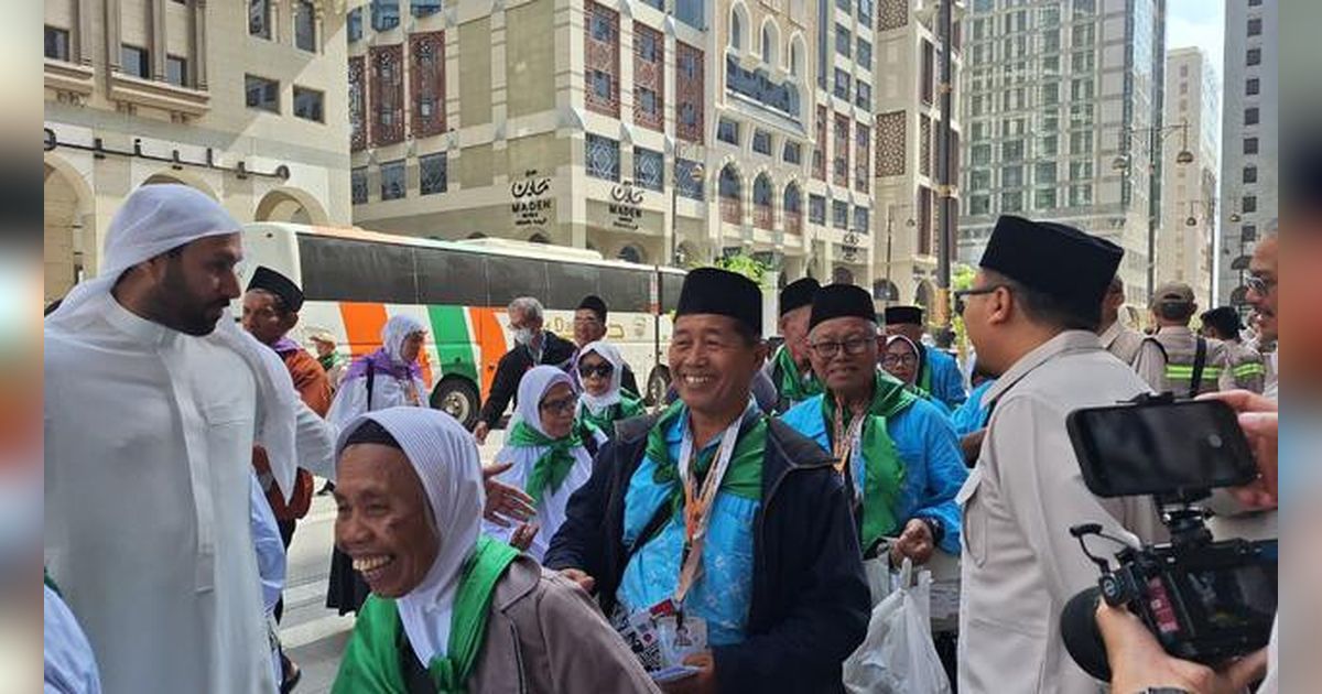 Sebanyak 5.997 Calon Haji Tiba di Madinah, Jarak Penginapan ke Masjid Nabawi Hanya 50 Meter