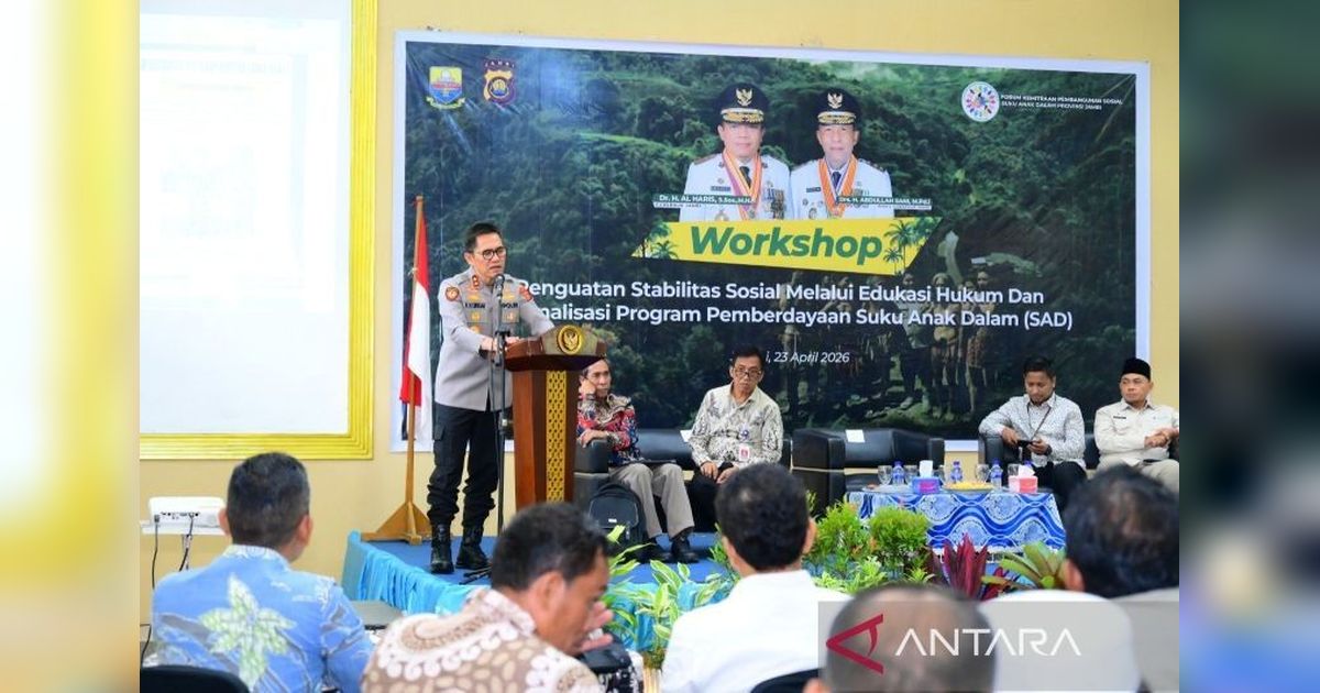 Polda Jambi Catat 45 Kasus Konflik SAD Jambi dalam Lima Tahun, Dorong Edukasi Hukum