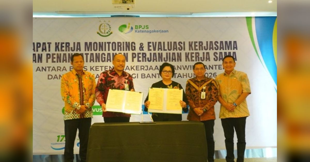 Perkuat Perlindungan Pekerja, BPJS Ketenagakerjaan Gandeng Kejati Banten dalam Kerja Sama Hukum Perdata