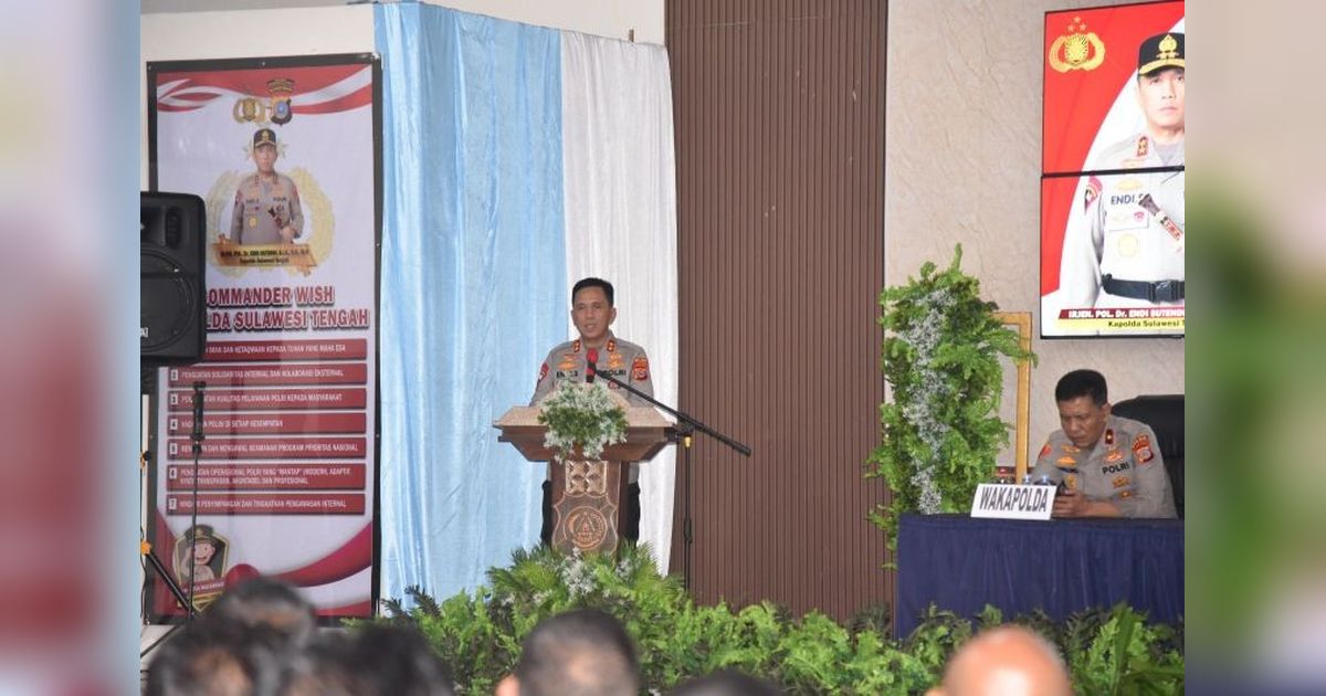 Kapolda Sulteng Perintahkan Peningkatan Kesiapsiagaan Kamtibmas Morut Jelang Hari Buruh dan Dinamika Global