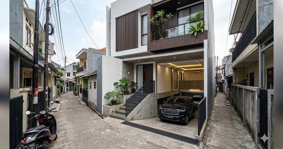 5 Contoh Rumah di Gang Sempit dengan Garasi Luas, Solusi Hunian Perkotaan