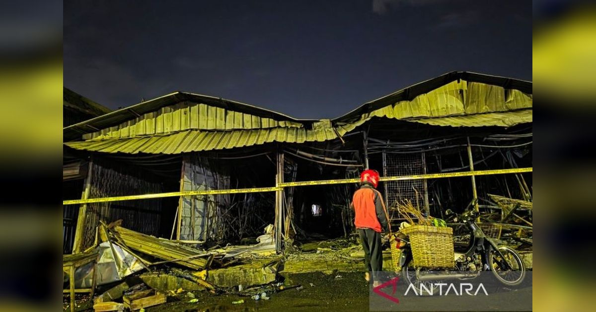Kebakaran Hebat Landa Ratusan Kios di Pasar Kanjengan Semarang 2026, Penyebab Masih Diselidiki