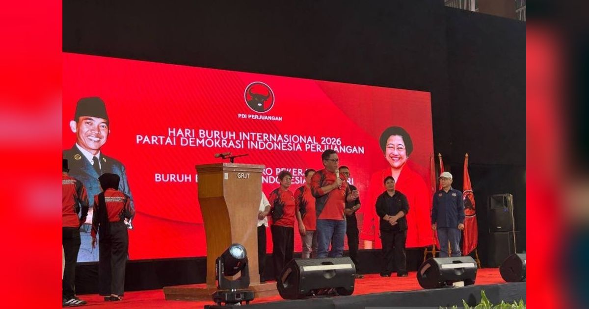 Hasto PDIP Ajak Buruh Perkuat Persatuan Hadapi Tantangan Ekonomi dan Perjuangkan Kesejahteraan