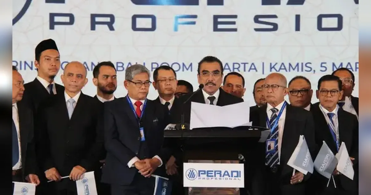 Pelantikan Pengurus Baru, Peradi Profesional Dorong Advokat Berintegritas
