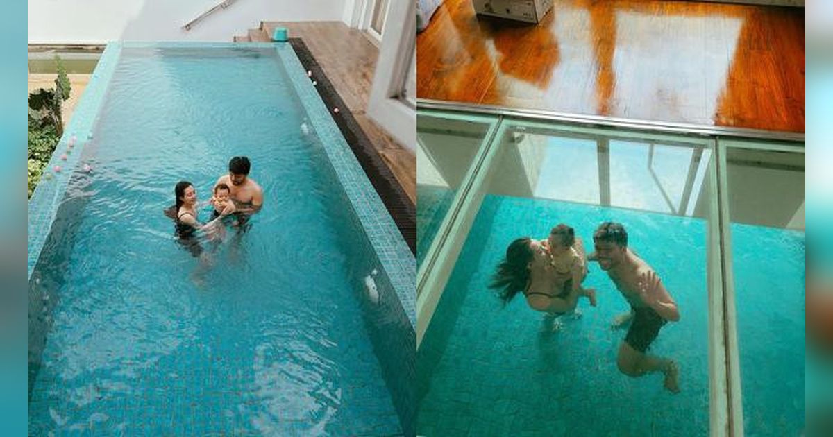 7 Potret Kolam Renang di Rumah Aaliyah Massaid dan Thariq Halilintar, Minimalis tapi Super Nyaman