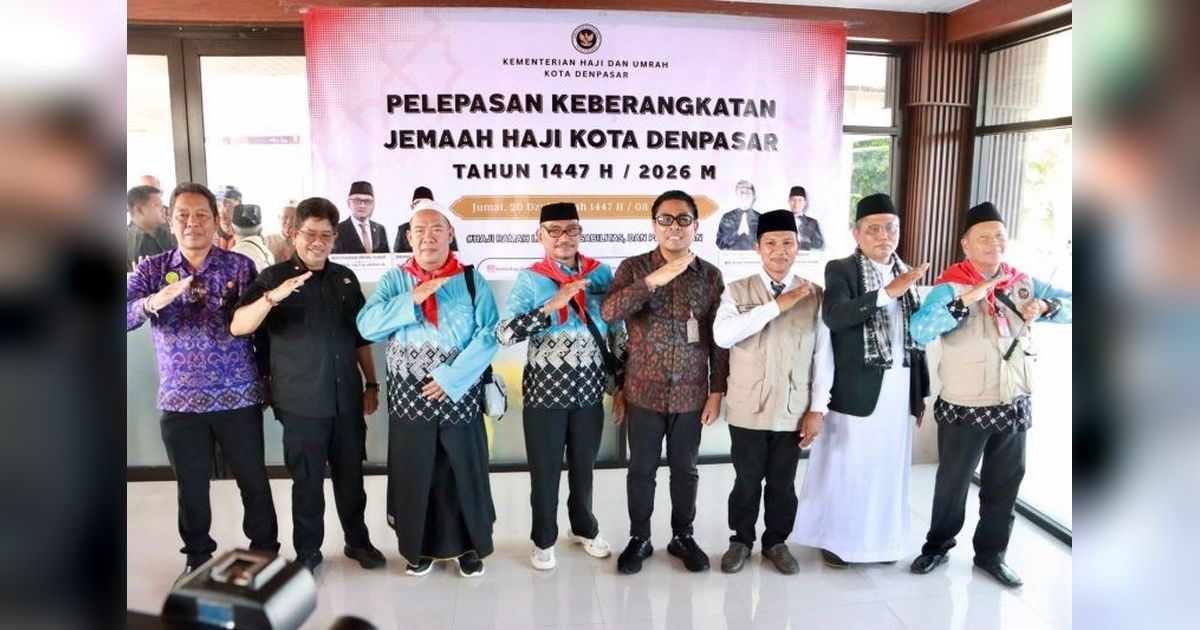 Wakil Wali Kota Denpasar Lepas 261 Calhaj, Ingatkan Pentingnya Jaga Kesehatan