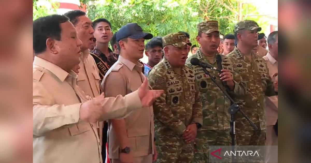 Presiden Prabowo Minta Jenderal TNI Nyanyi di Miangas, Hibur Warga dengan Lagu Nasional