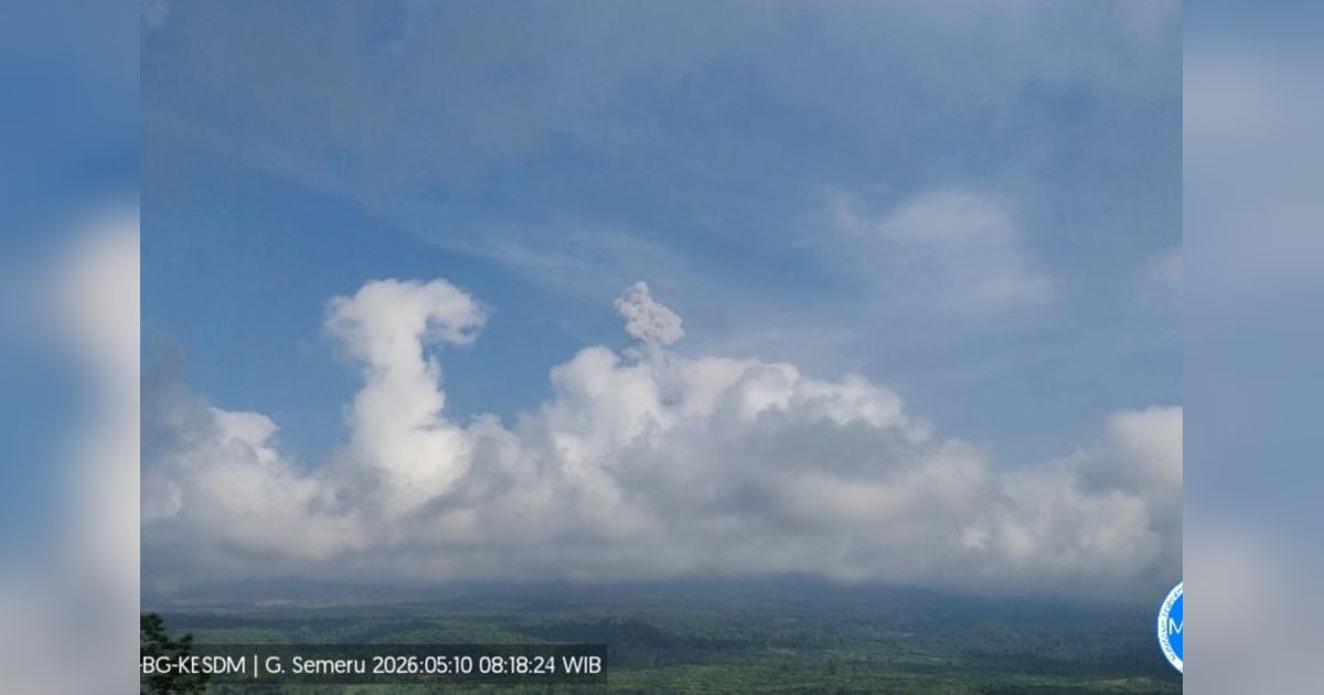 Gunung Semeru Erupsi Pagi Ini, Kolom Letusan Capai 1.000 Meter