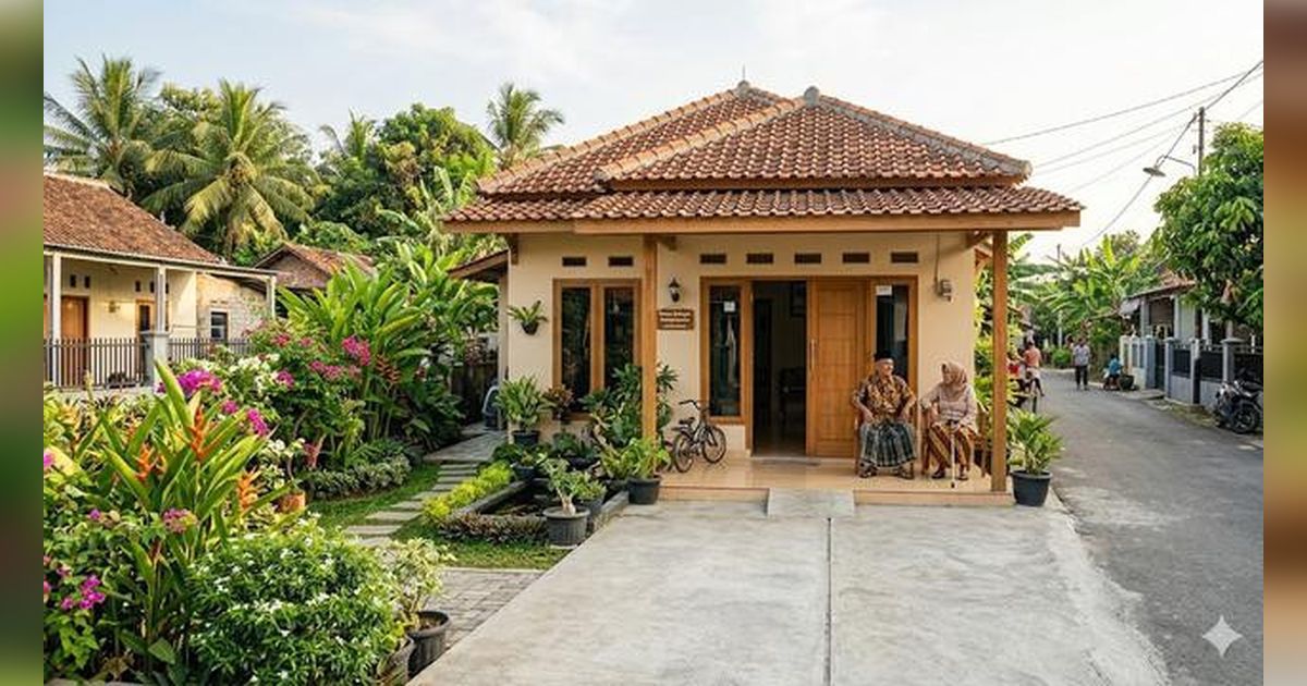 6 Desain Rumah Kampung Minimalis, Nyaman dan Aman untuk Pasangan Lansia