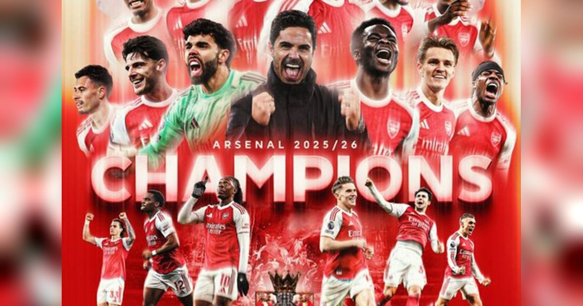Arsenal Konfirmasi Parade Juara Liga Inggris 31 Mei, Berpeluang Raih Double Winners