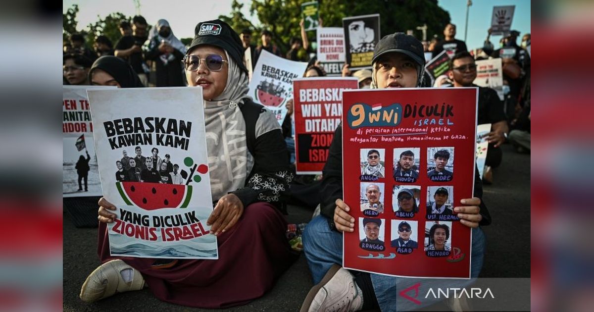 WNI Flotilla Gaza Jalani Pemeriksaan di Turkiye Sebelum Kembali ke Indonesia