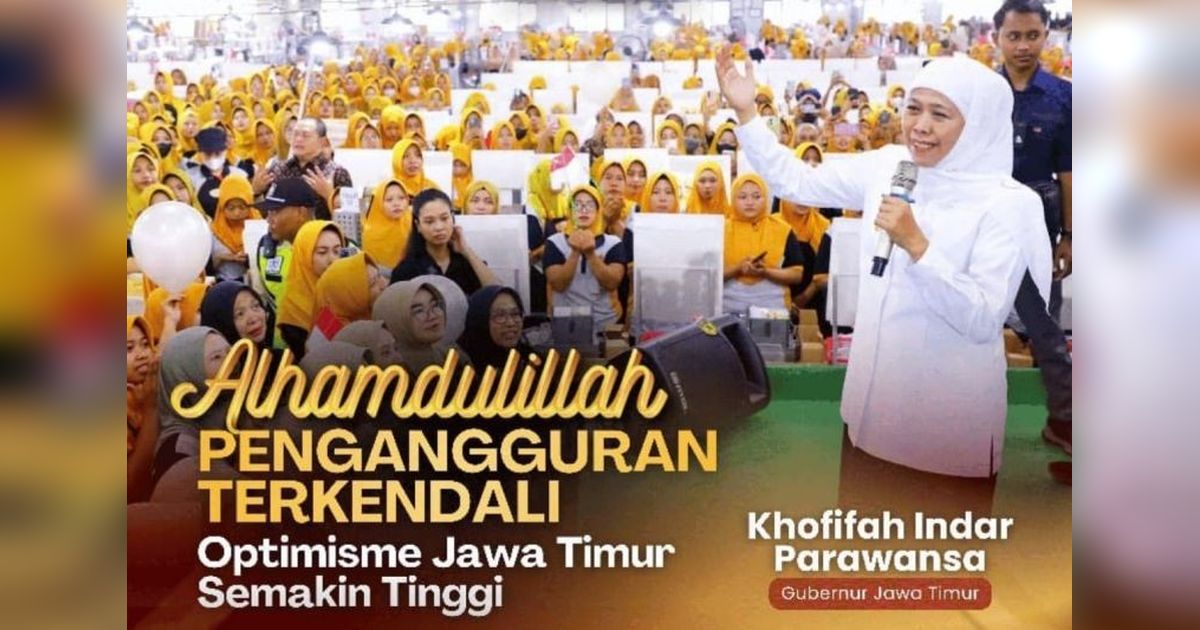 Kabar Baik! Tingkat Pengangguran Jatim Turun Drastis di Bawah Rata-rata Nasional