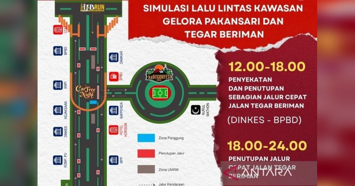 Car Free Night Tegar Beriman Meriahkan HJB ke-544, Dorong Ekonomi Lokal