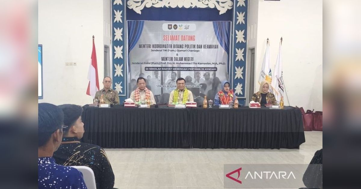 Kunjungan Menko Polhukam dan Mendagri Pastikan Program Sekolah Rakyat Kendari Berjalan Optimal