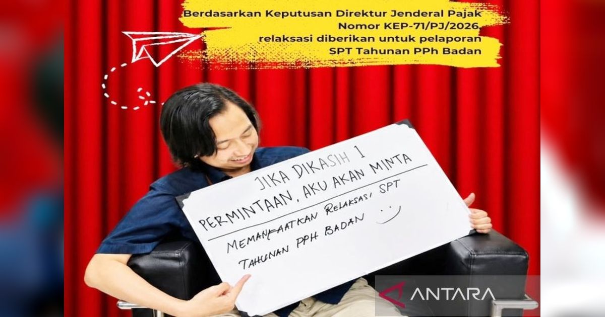 DJP Kalselteng Imbau Wajib Pajak Segera Lapor SPT Tahunan Badan Sebelum Batas Akhir