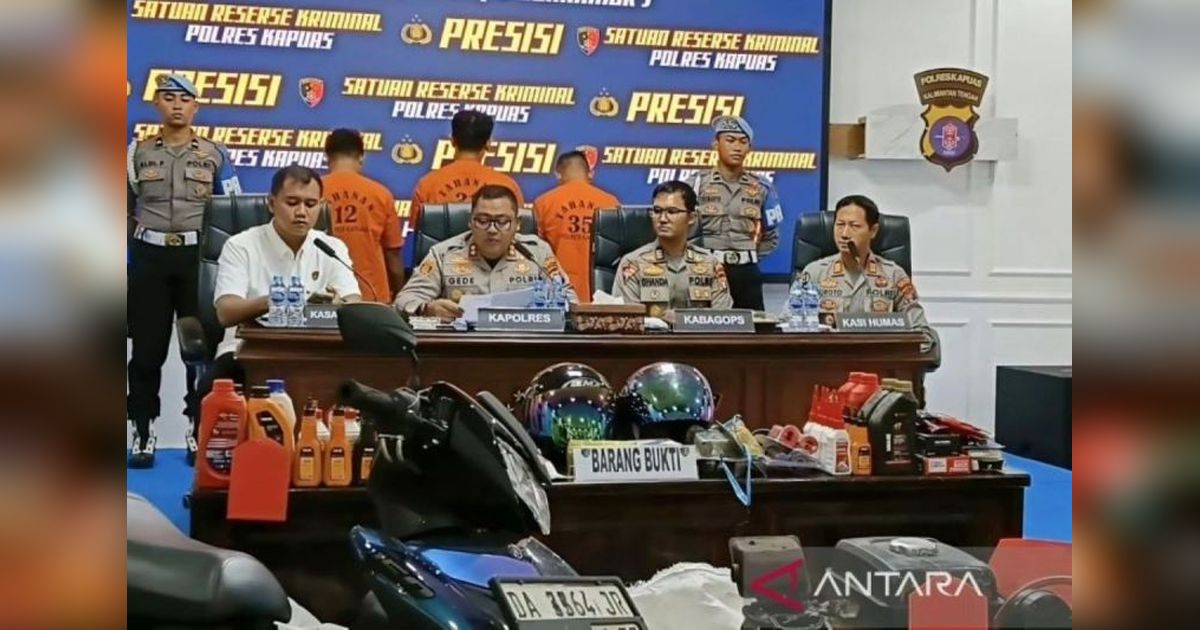 Polres Kapuas Ungkap 12 Kasus Pencurian, Pelaku Lintas Provinsi Terjaring