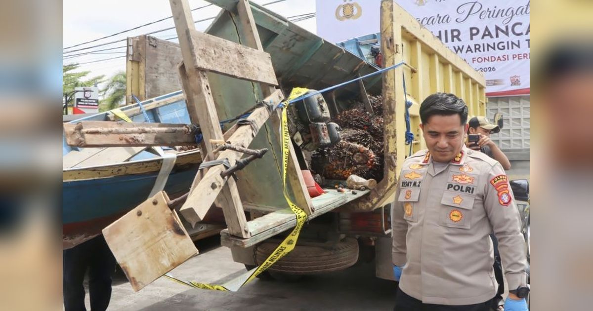 Polres Kotim Ungkap Empat Kasus Pencurian TBS Sawit dalam Dua Pekan, Kerugian Capai Tonan