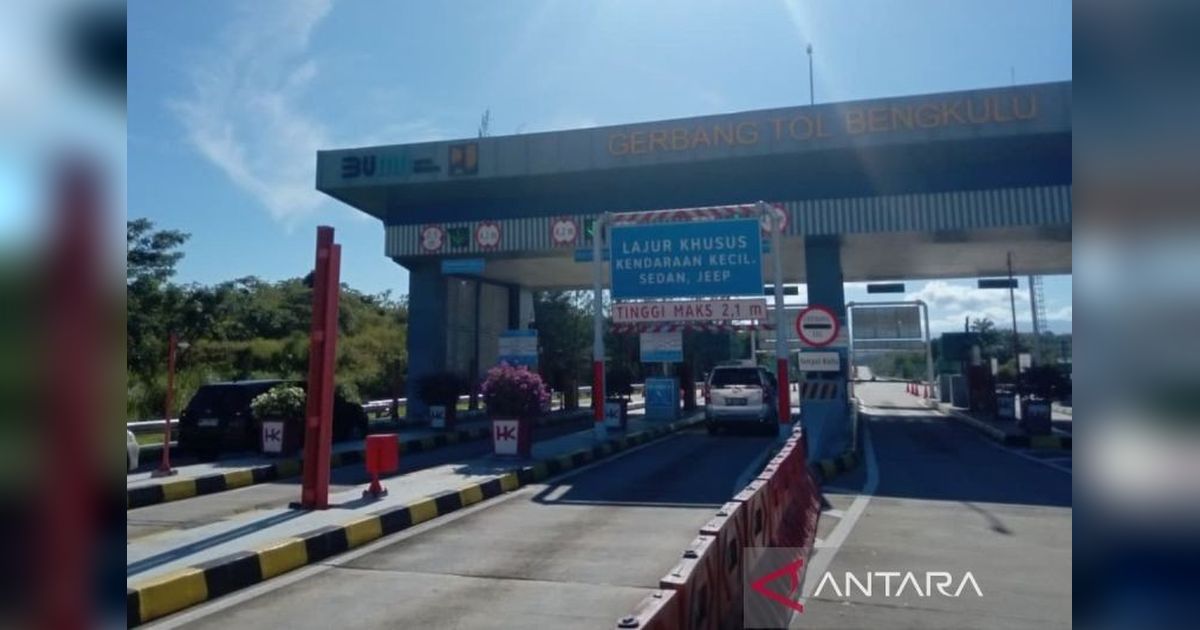 Peningkatan Kendaraan Tol Bengkulu Capai 64,56 Persen Selama Libur Idul Adha