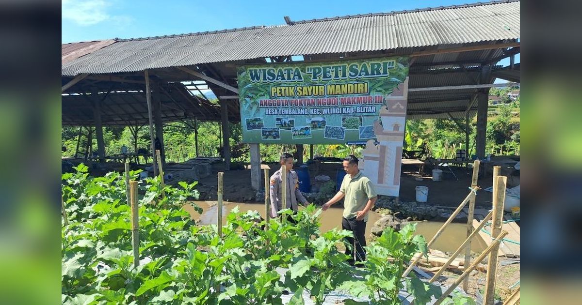Polres Blitar Perkuat Ketahanan Pangan, Beri Pendampingan Petani Manfaatkan Lahan Produktif