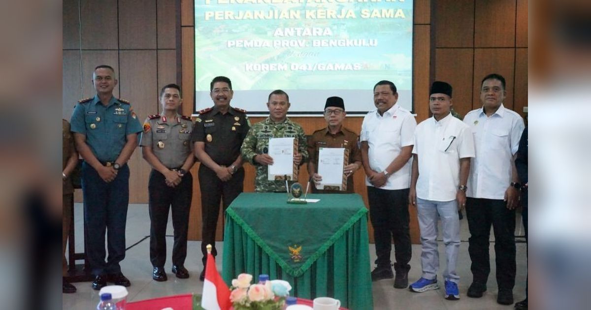 Sinergi Pemprov dan TNI Perkuat Ketahanan Ekonomi Bengkulu Lewat Gotong Royong