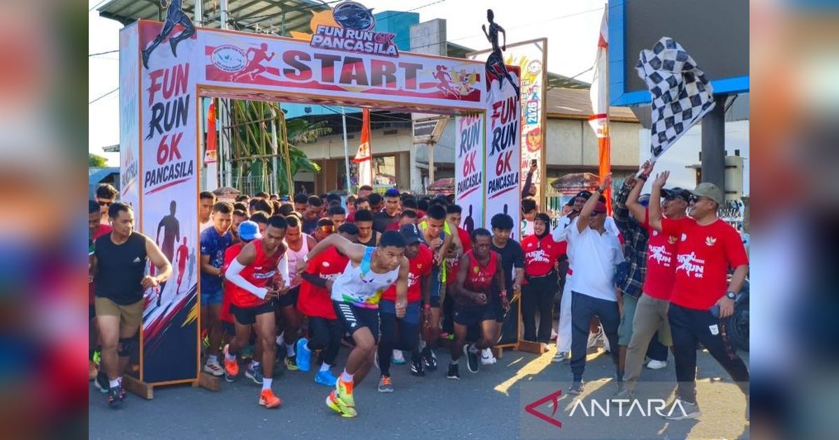 Pemprov Papua Tengah Gaungkan Semangat Kebangsaan Melalui Fun Run Pancasila 6K