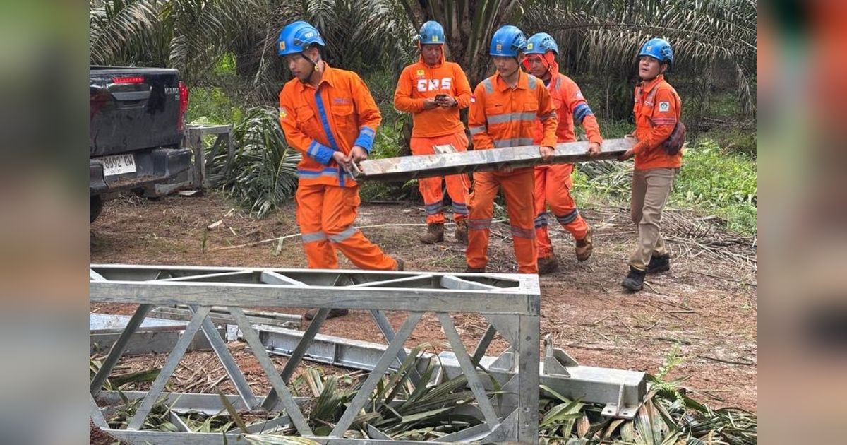 PLN Selesaikan Fondasi Tower Emergency, Percepat Pemulihan Listrik Sumut Pasca Cuaca Ekstrem