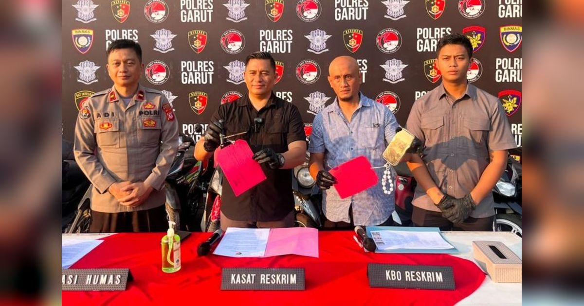 Polres Garut Sita 17 Motor Curian, Residivis Jadi Tersangka Utama