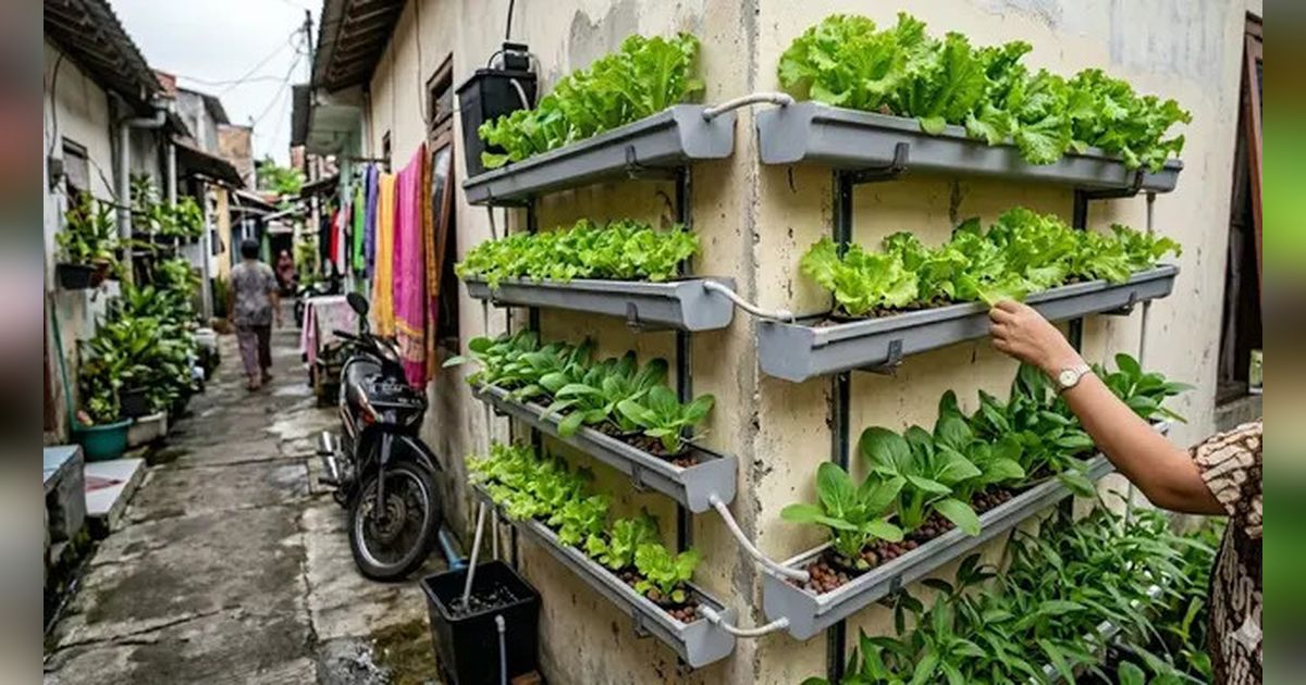 7 Ide Kebun Mini Hidroponik untuk Rumah di Gang Sempit, Ciptakan Ruang Hijau di Lahan Terbatas