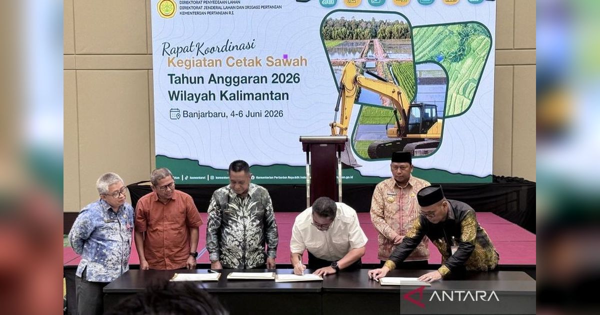 Kementan Pastikan Survei Investigasi Desain Program Cetak Sawah di Kalimantan Terealisasi 100 Persen