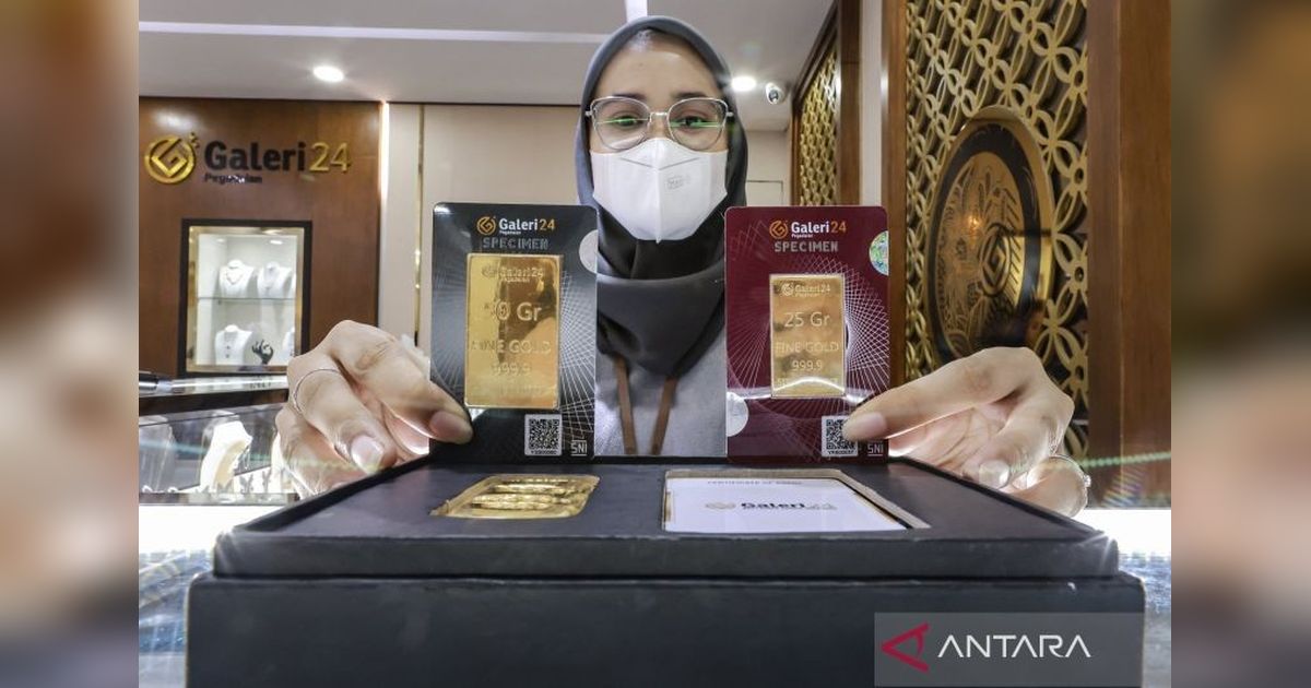 Harga Emas Pegadaian Kompak Turun: UBS, Antam, dan Galeri24 Merosot Pagi Ini