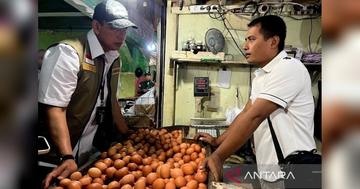 Update Harga Pangan Nasional: Telur Ayam Rp30.400/kg, Bawang Merah Rp54.350/kg