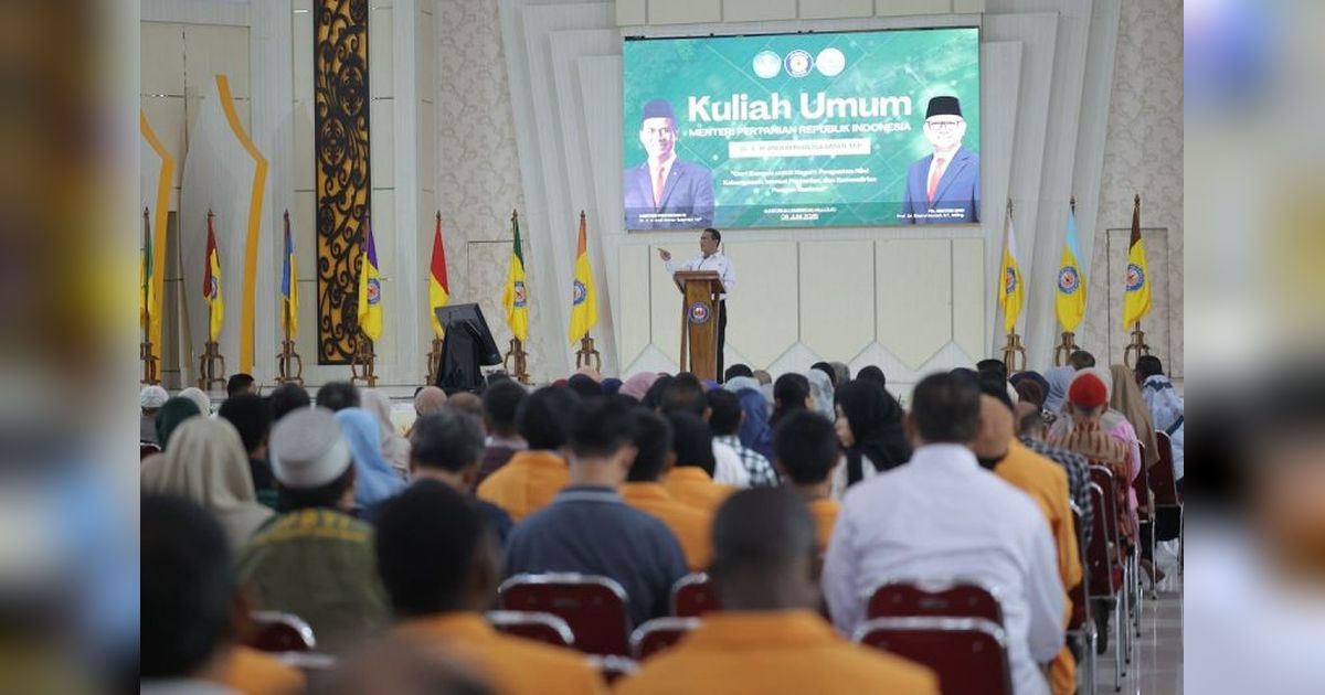 Menteri Pertanian Dorong Peran Universitas Perkuat Ketahanan Pangan Nasional Melalui Inovasi