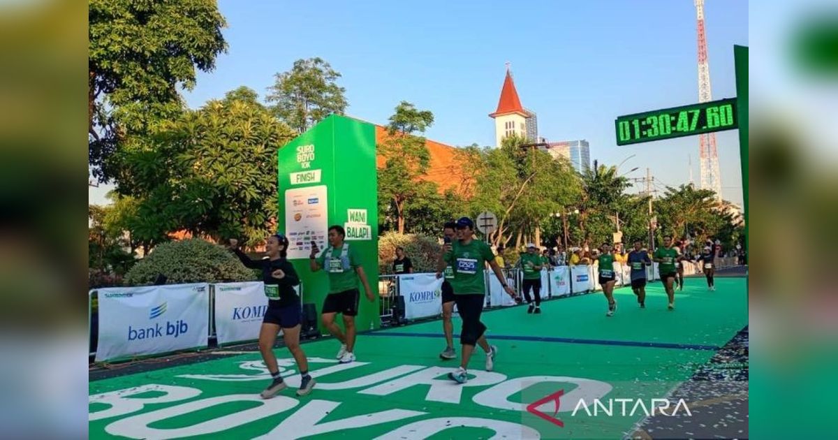 Suroboyo 10K Perdana Sukses Besar, Ratusan Pelari Cetak Wakt
