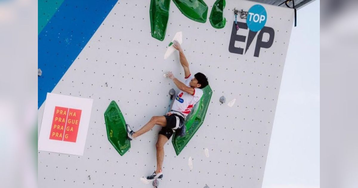 Putra Tri Ramadani, Atlet Panjat Tebing Indonesia, Lolos ke Final World Climbing Series Praha