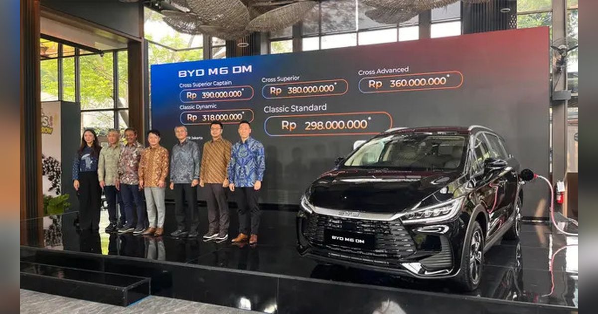 Harga BYD M6 DM Resmi Dirilis, Mulai Rp 298 Juta